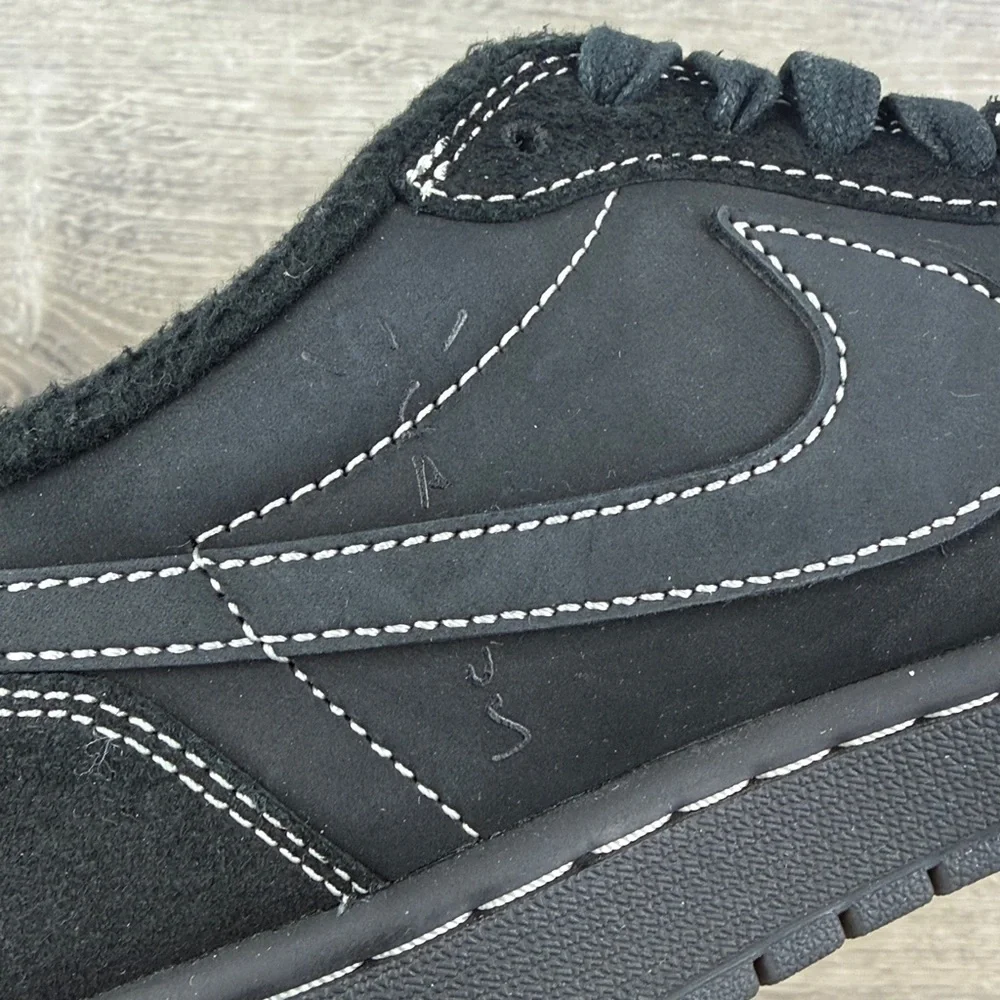 Nike Air Jordan 1 Retro Low OG SP x Travis Scott Men’s 9.5 Black Phantom Sneaker - Picture 12 of 16
